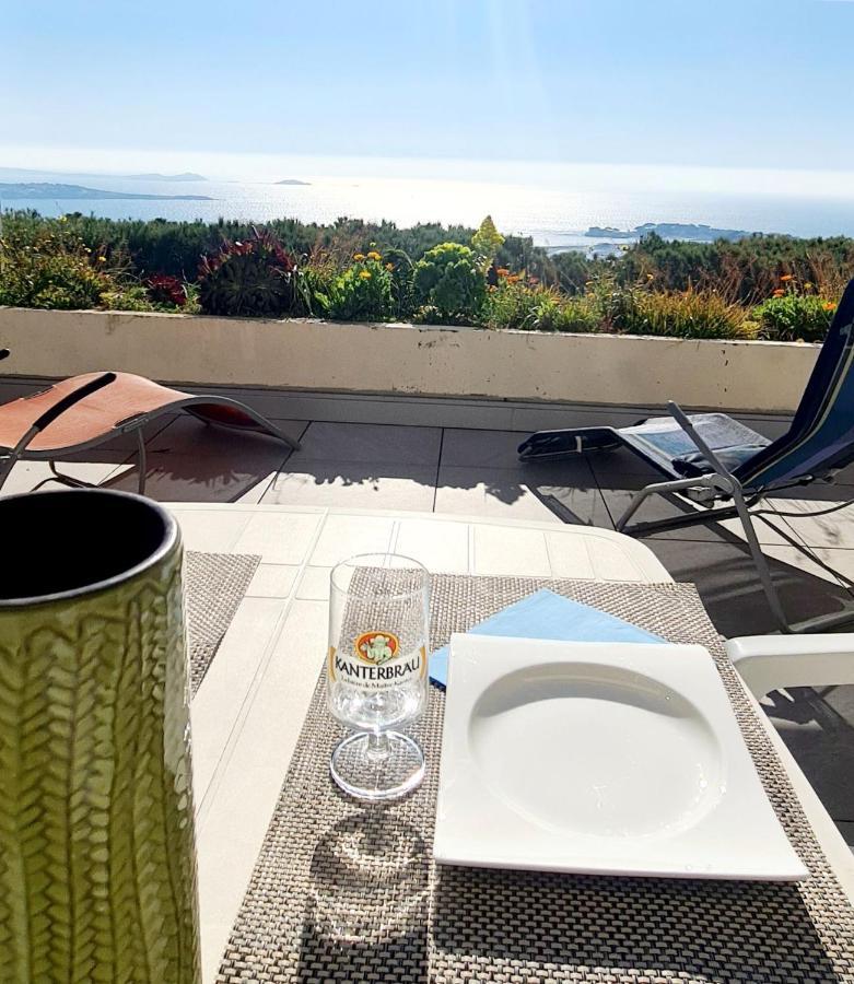 Vue Mer Panoramique Et Piscine Bandol Buitenkant foto